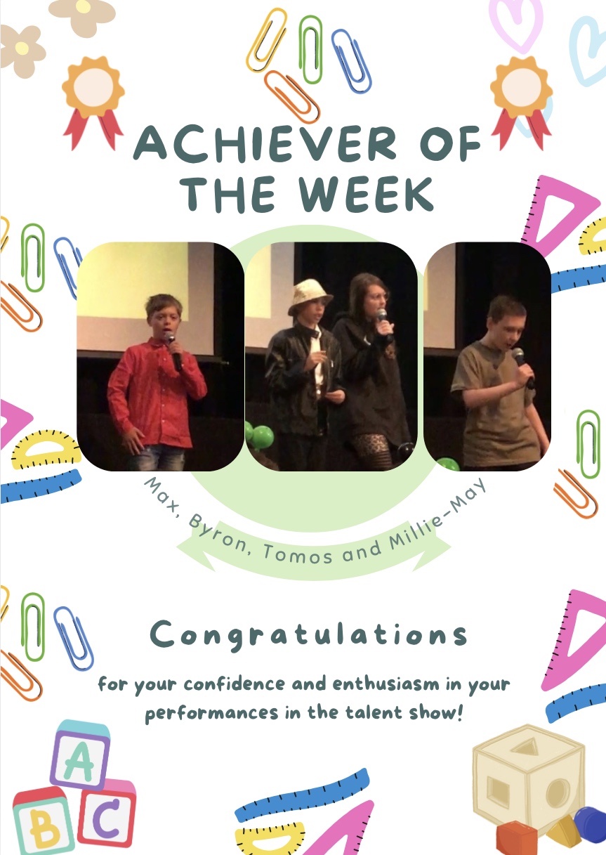 Image of Achiever of the week