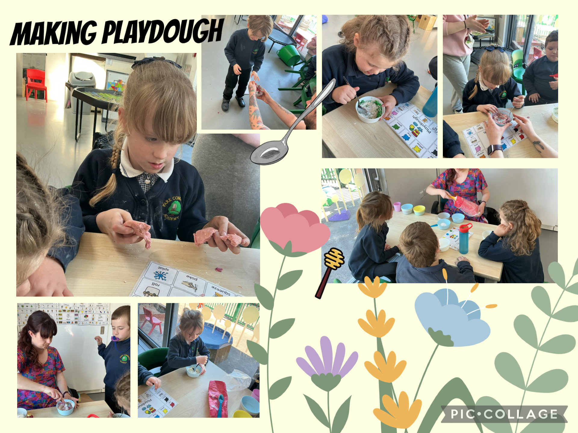 Image of Making playdough 