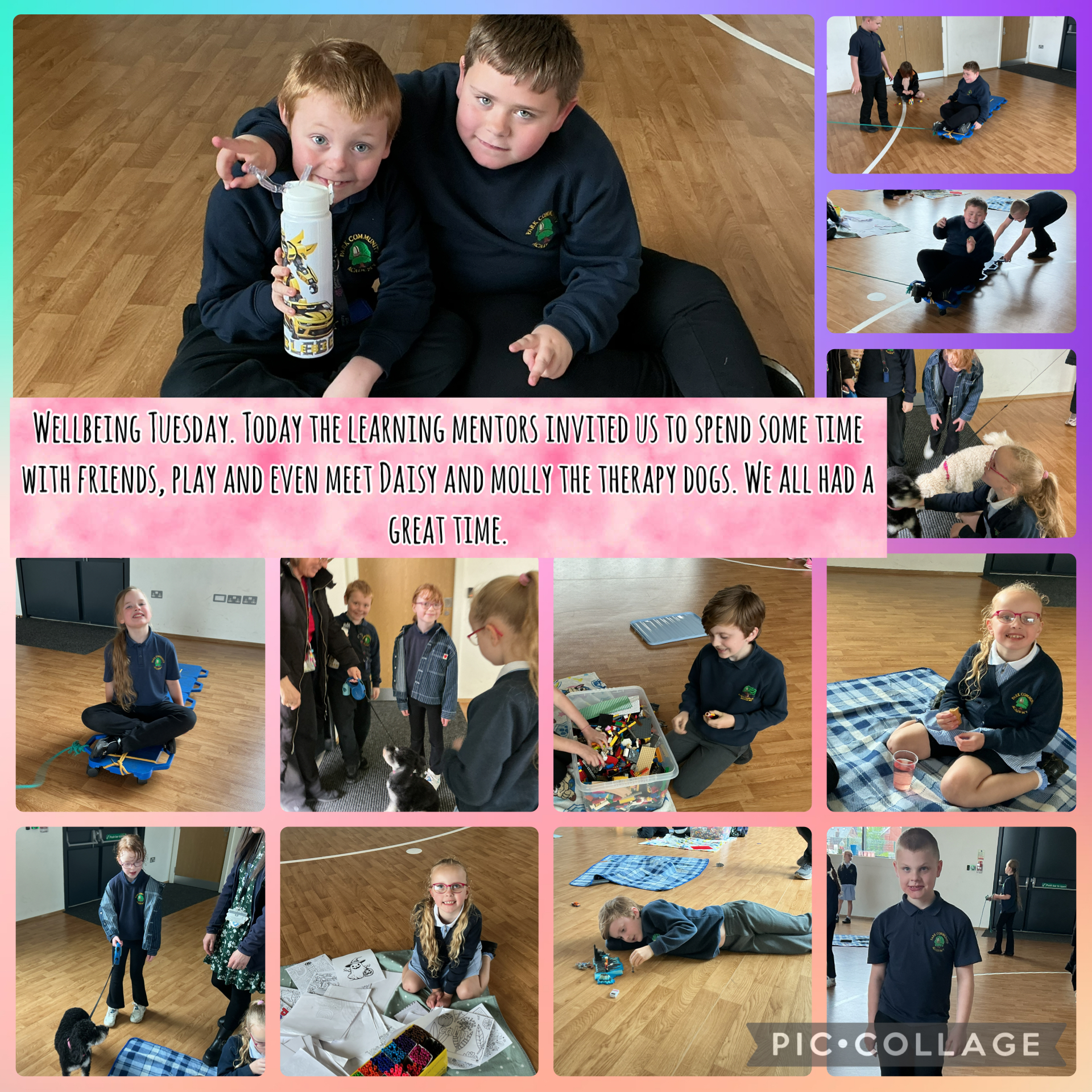 Image of Wellbeing time with the learning mentors 