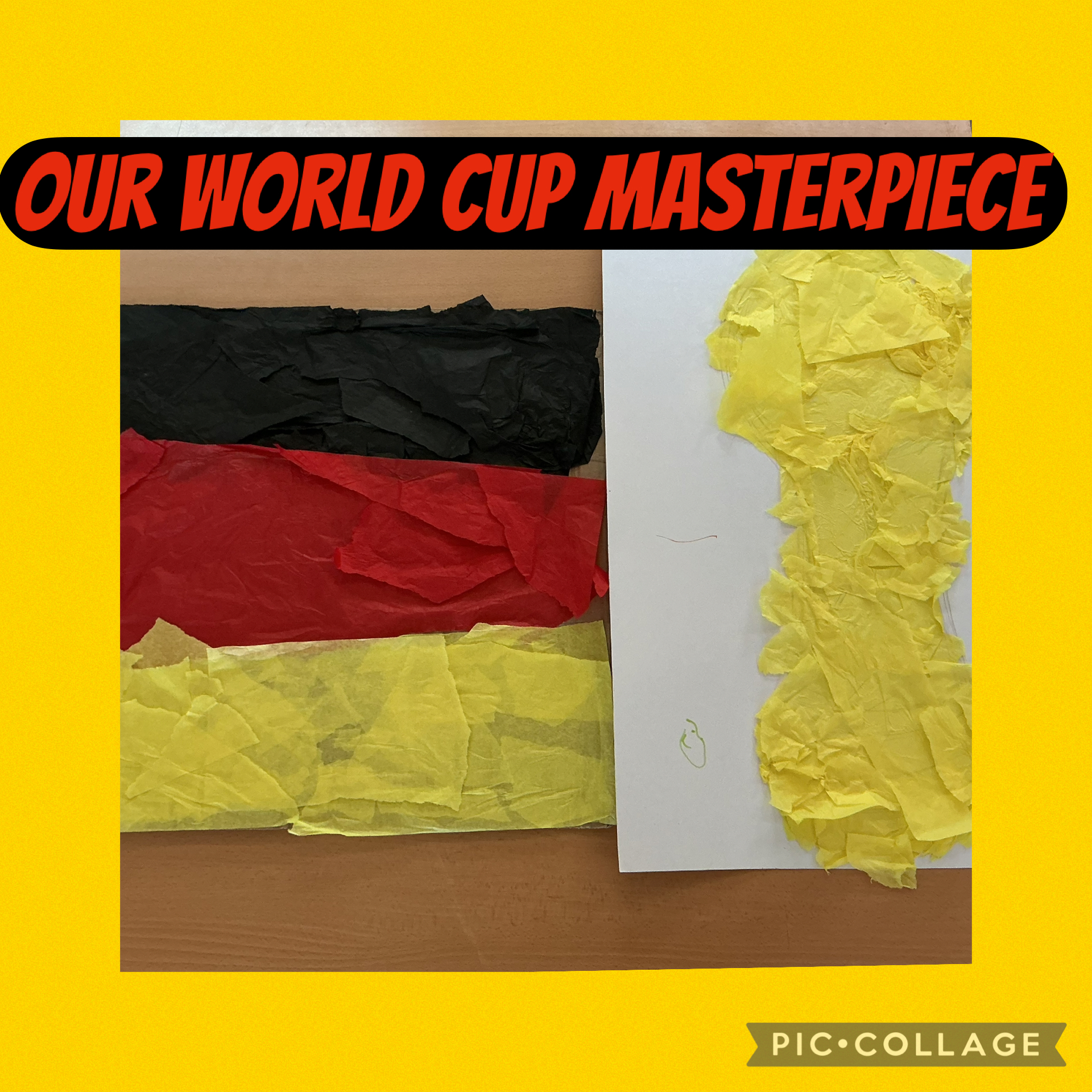 Image of Our World Cup flag