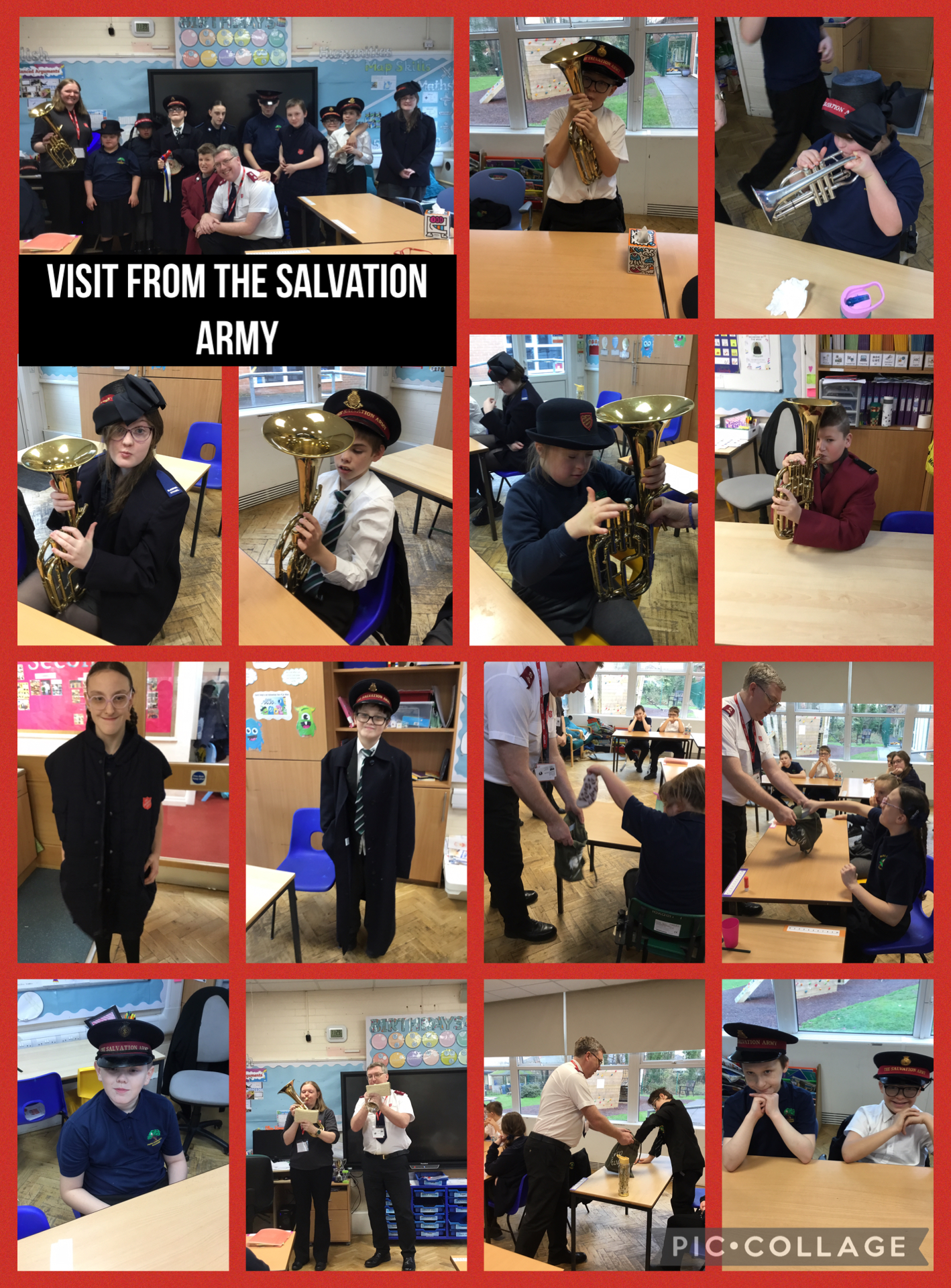 Image of Visit from the Salvation Army