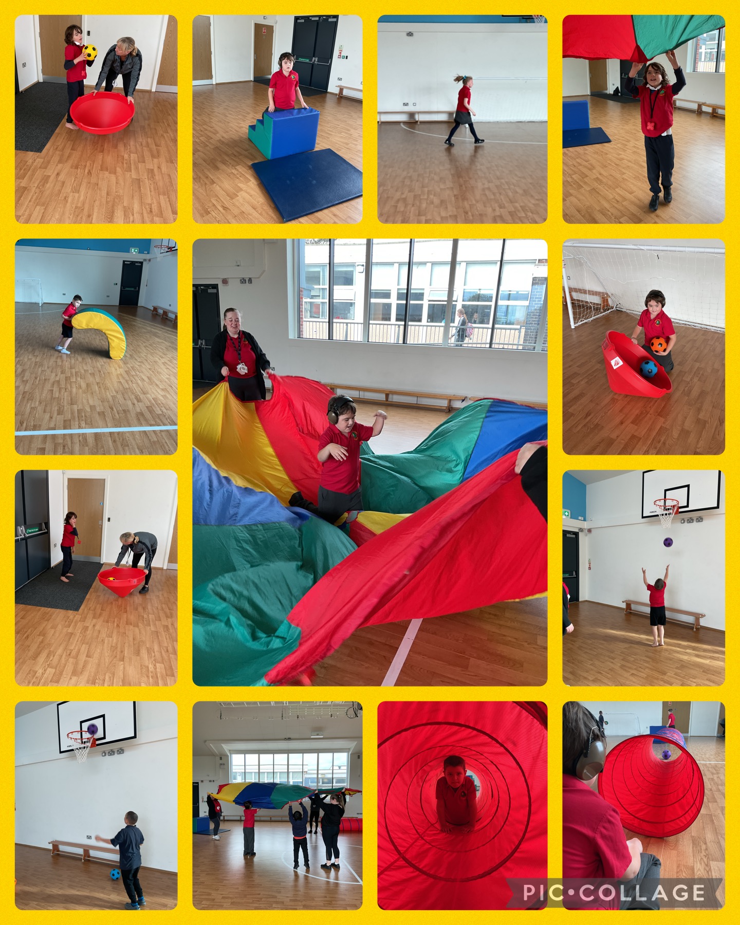 Image of PE in the sports hall