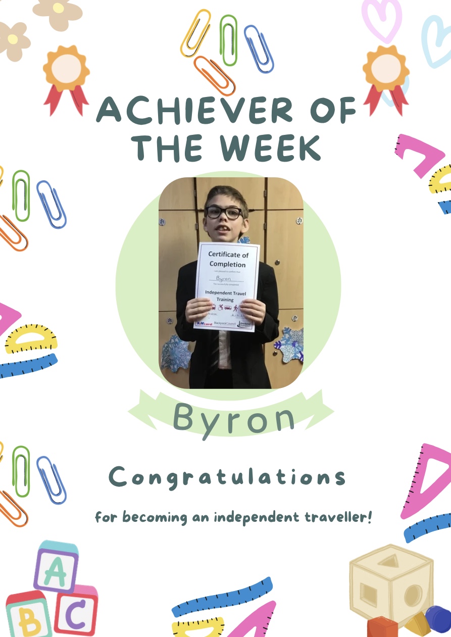 Image of Achiever of the week