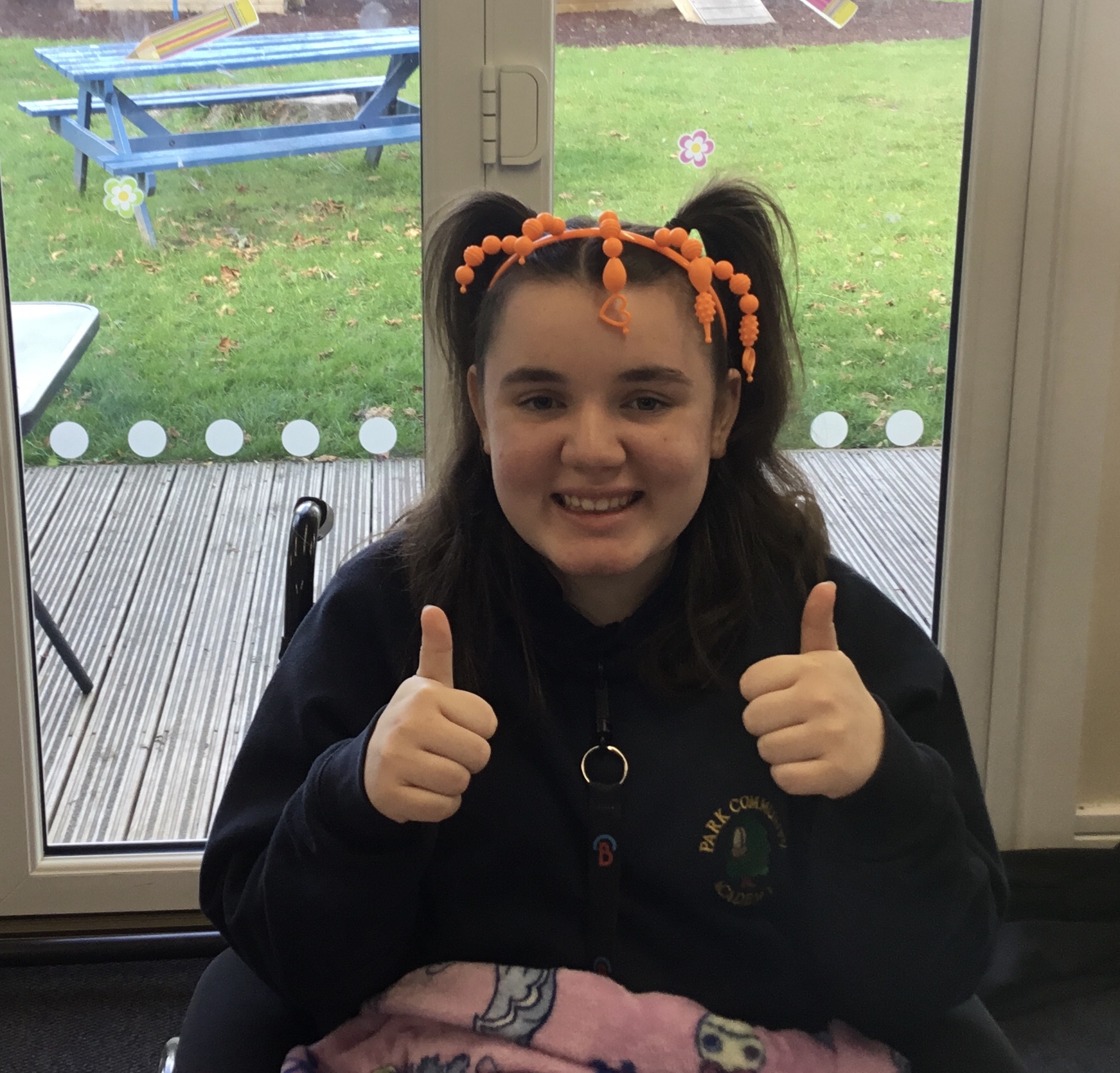 Image of Bella's new headband