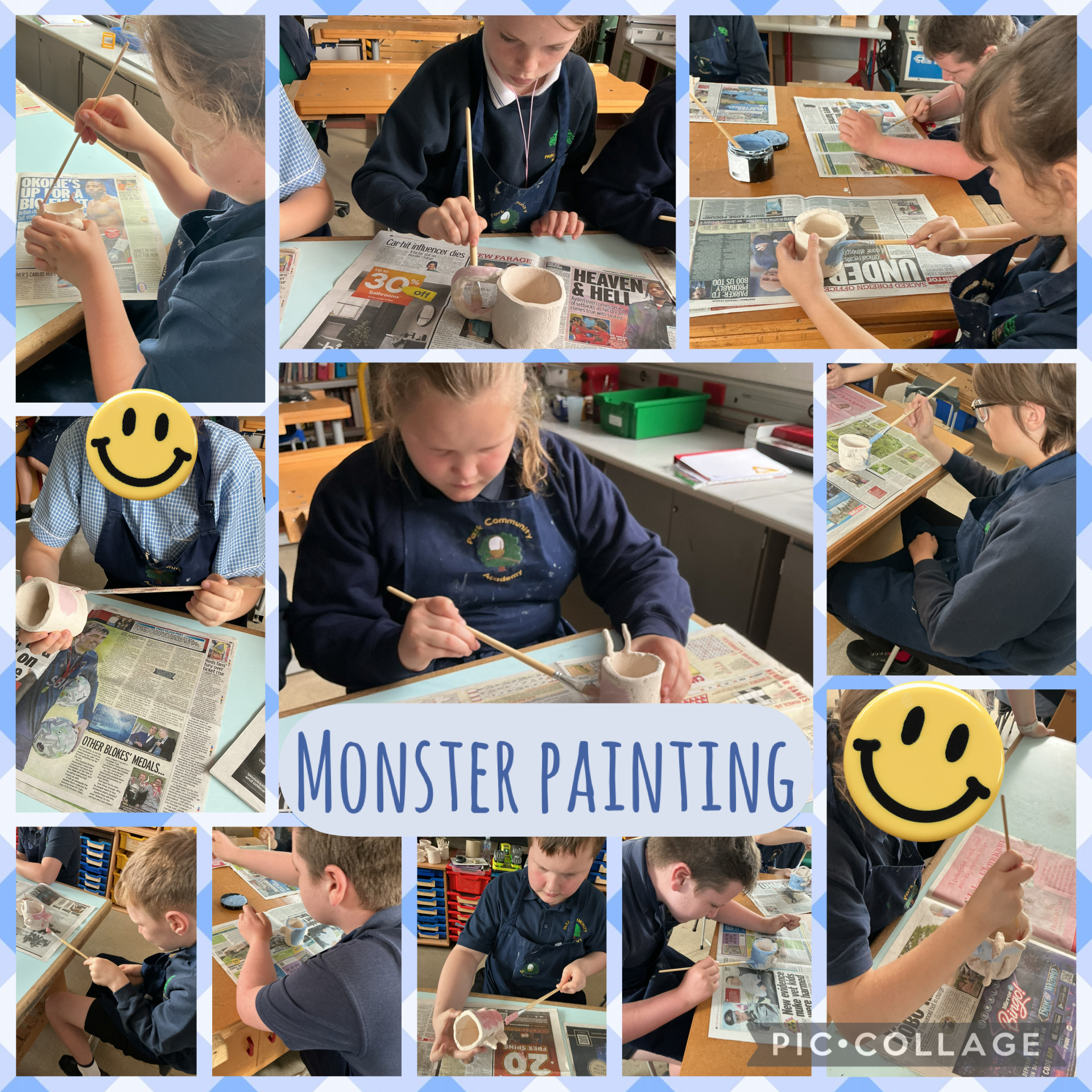 Image of Monster pot painting 