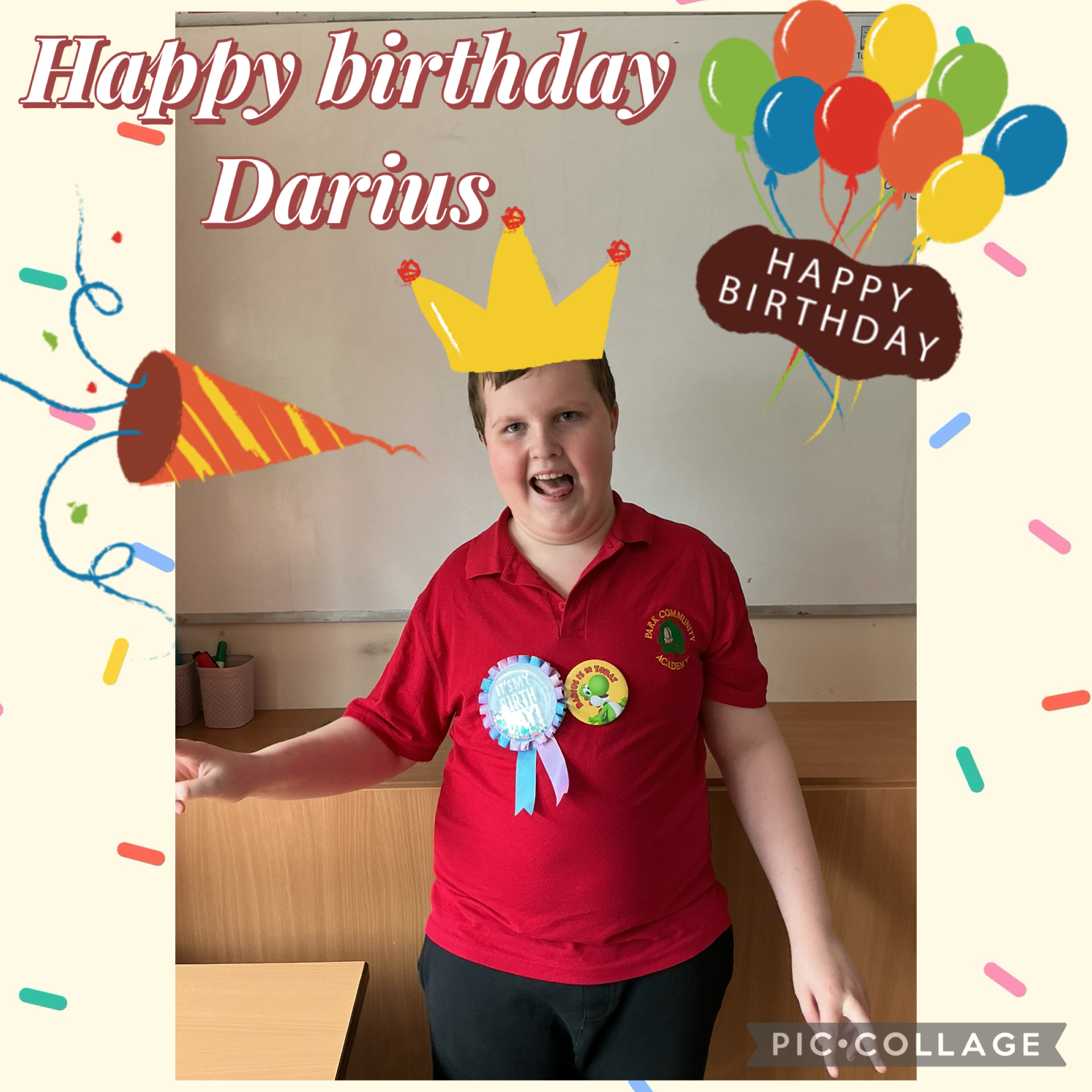 Image of Happy 12th Birthday Darius 