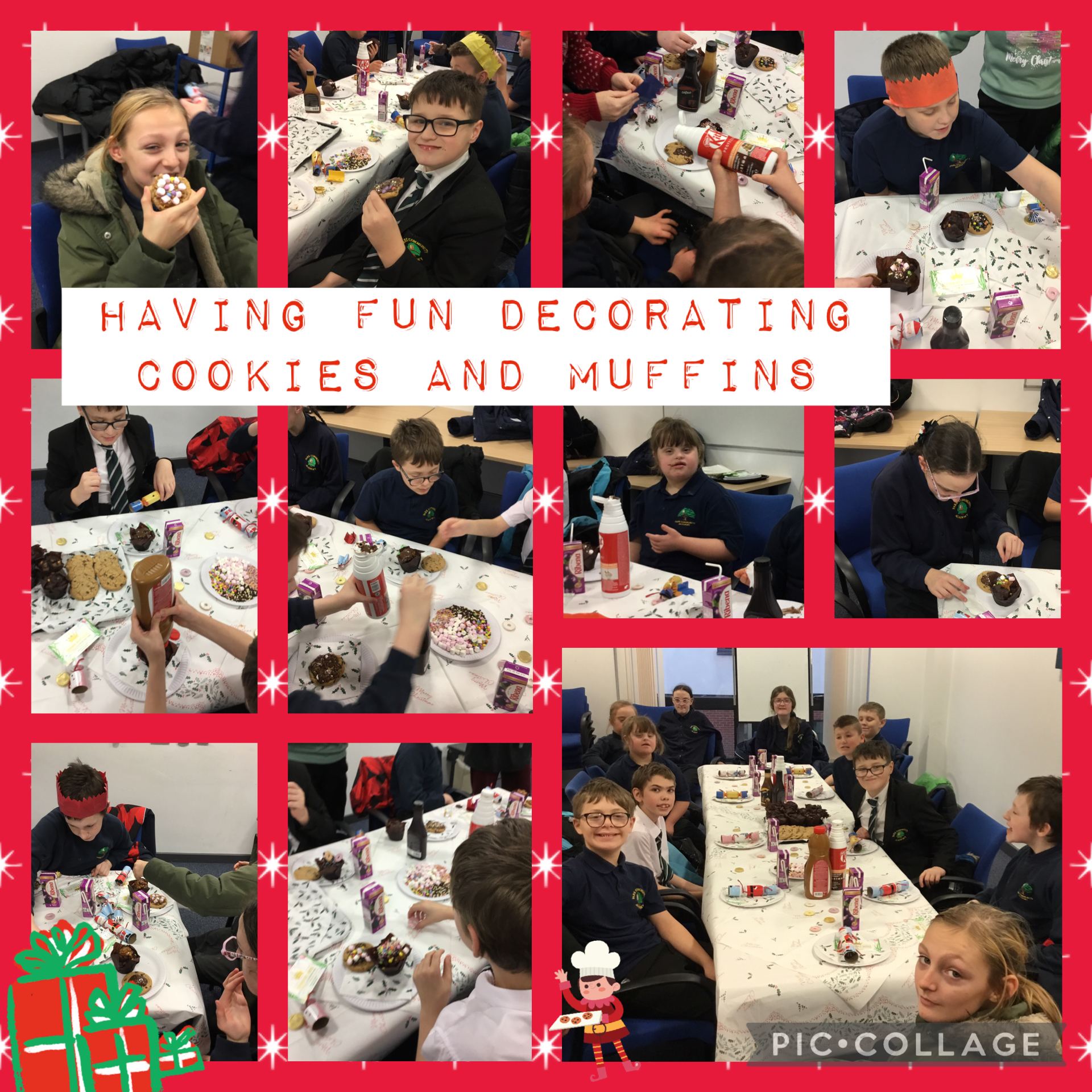 Image of Decorating cookies and muffins.