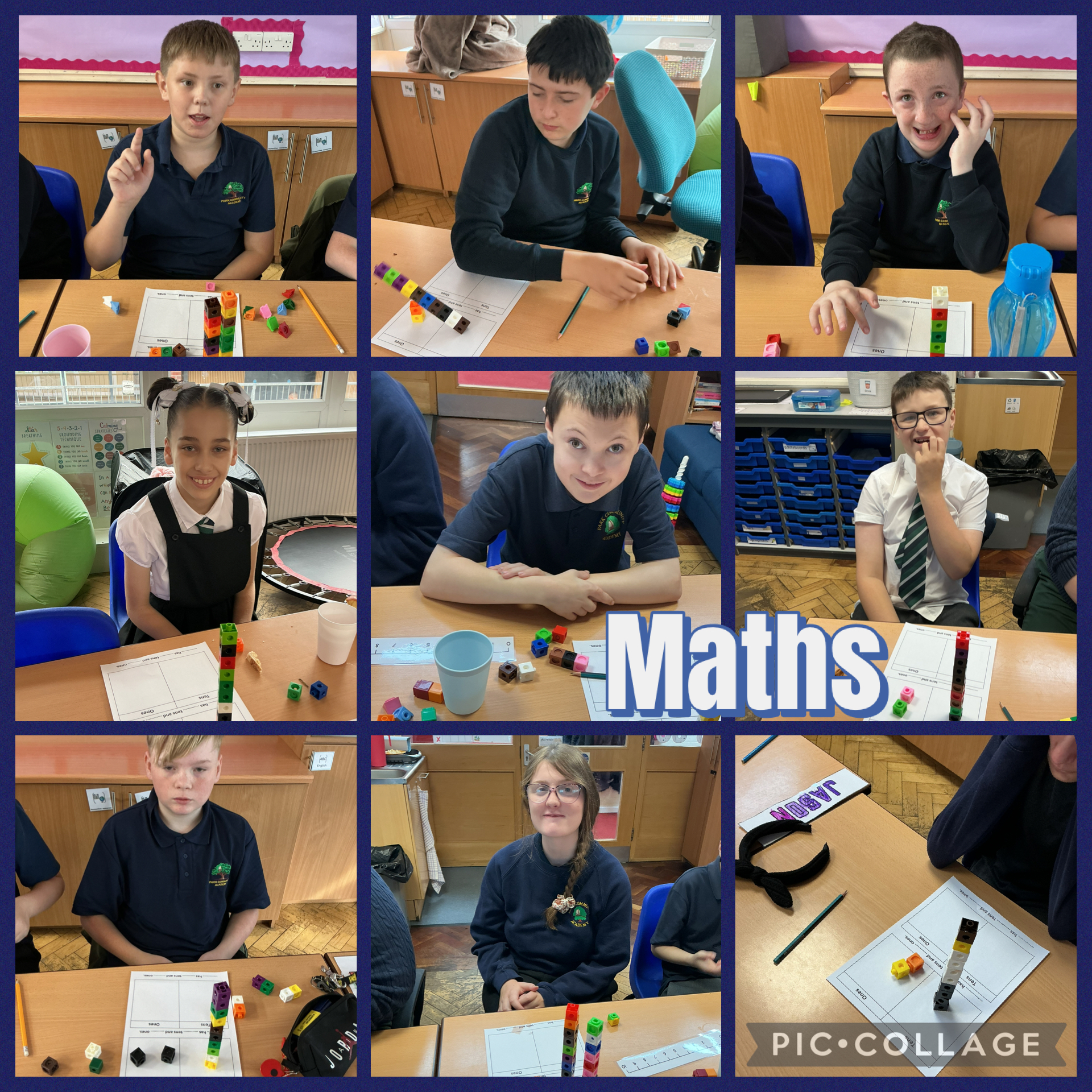 Image of Working super hard in maths!