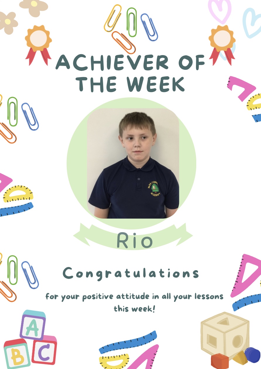 Image of Achiever of the week