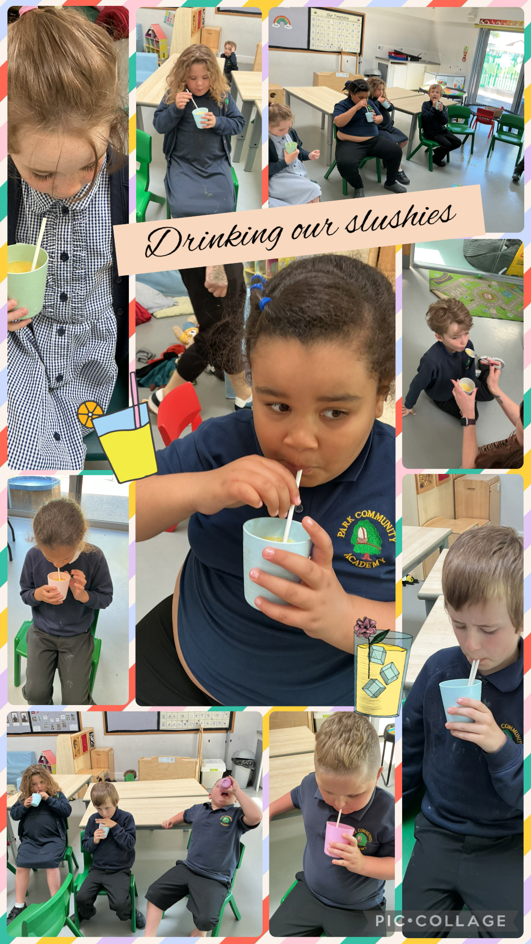 Image of Drinking our slushies