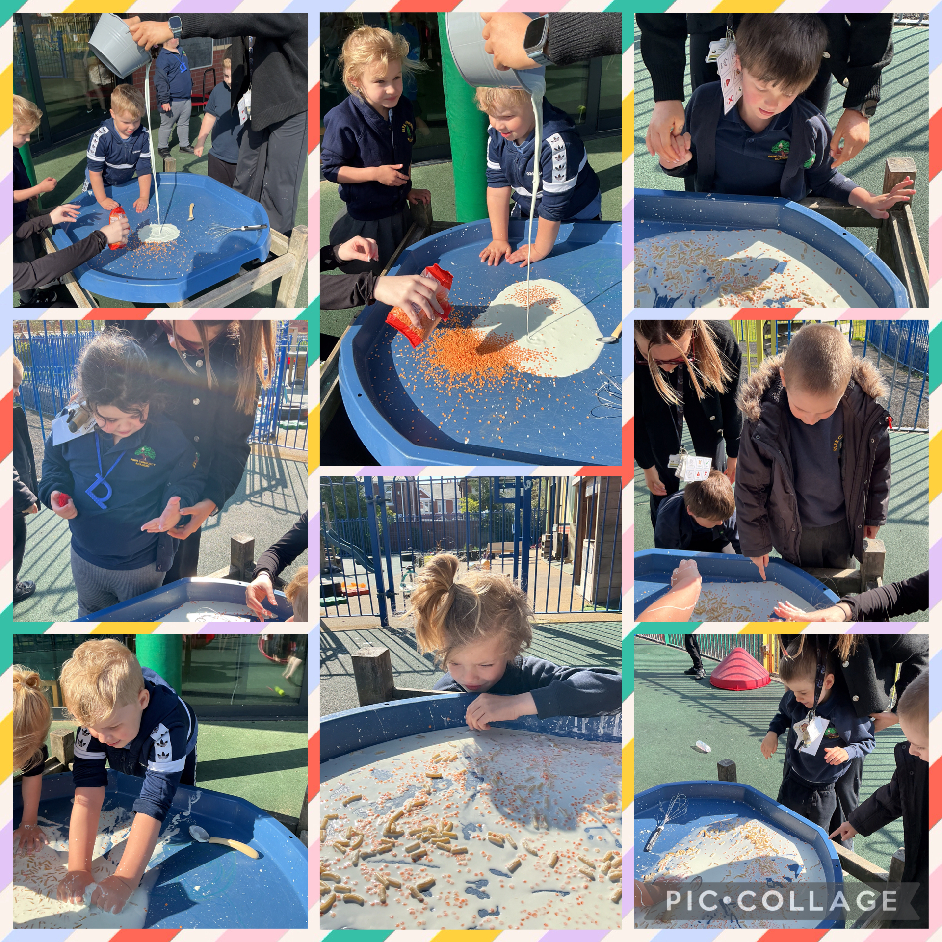 Image of Messy shape play