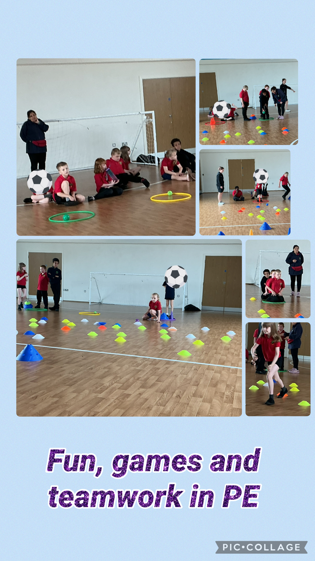 Image of Teamwork and Target Practice in PE 🎯