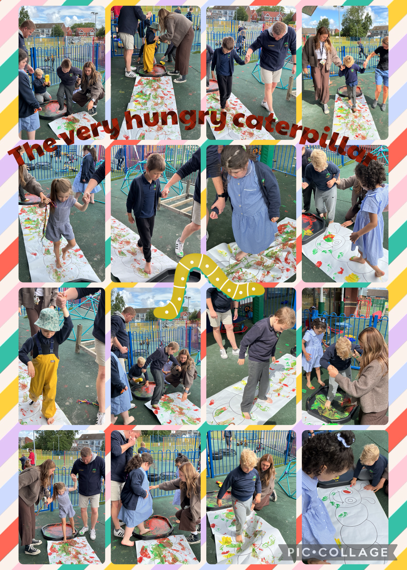 Image of Painting the hungry caterpillar