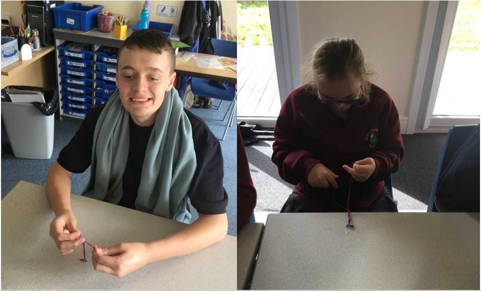 Image of Learning to tie a knot