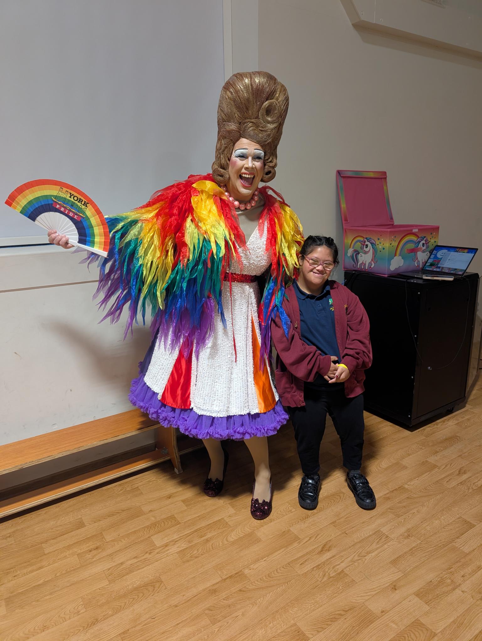 Image of Laiba enjoying visiting storyteller