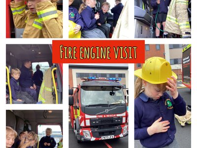 Image of Fire engine visit