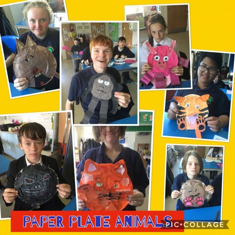 Image of Paper Plate animals 