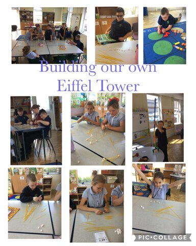 Image of Stem learning building the Eiffel tower
