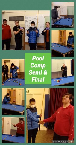 Image of Youth Club Pool Tournament Final.