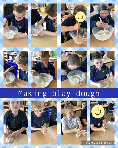 Image of Making play dough in science 