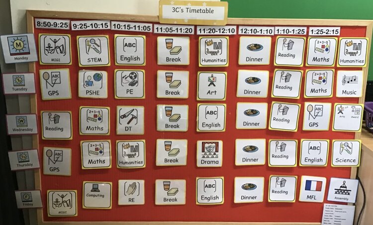 Image of Our Timetable 