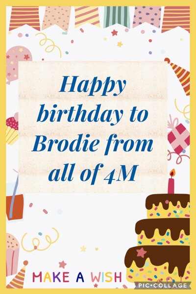 Happy birthday Brodie Park Community Academy