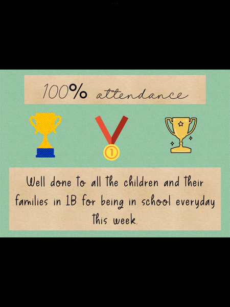 Image of 100% Attendance 