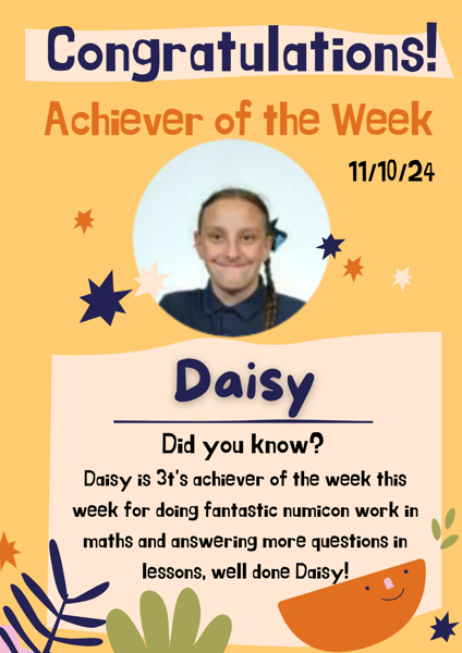 Image of ⭐️Achiever of the week⭐️