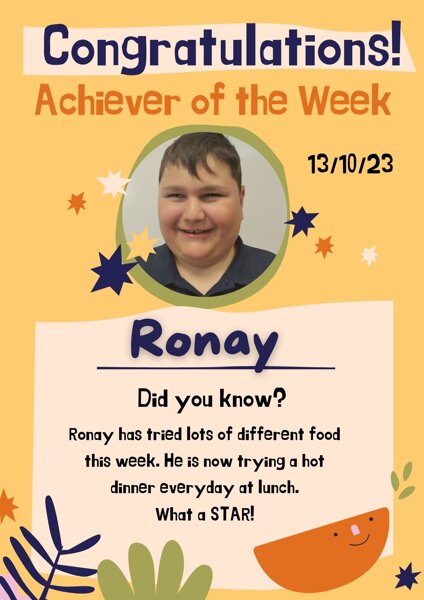 Image of Achiever of the Week! 