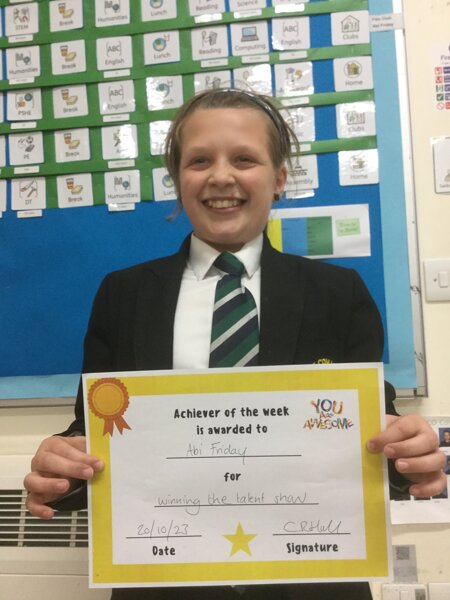 Image of Achiever of the Week 