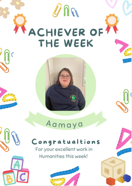 Image of Achiever of the week 