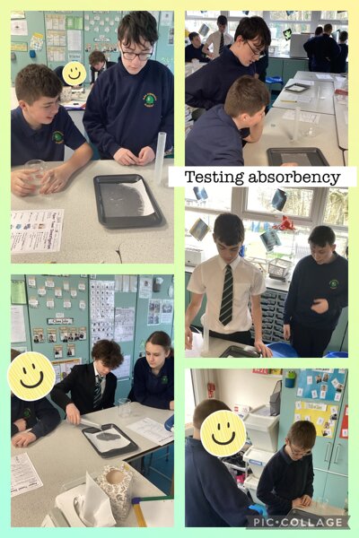 Image of Testing absorbency