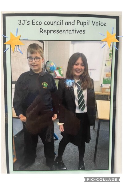 Image of Eco and pupil voice representative 