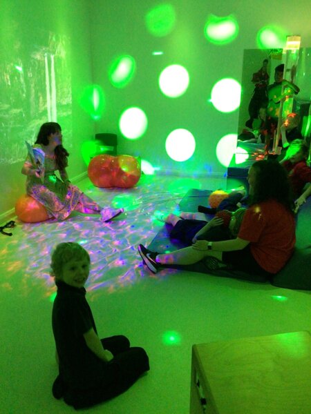 Reading in the sensory studio | Park Community Academy