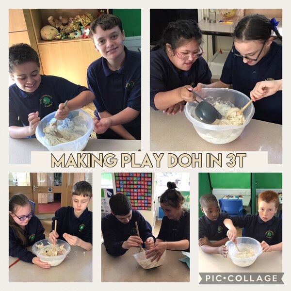 Image of Making play doh in 3T