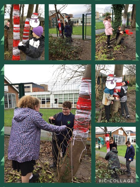 Image of Helping in the forest area for Winter Wonderland 