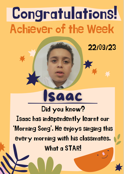 Image of Achiever of the Week! 