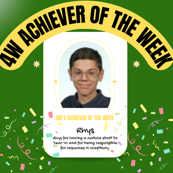 Image of Achiever of the week 