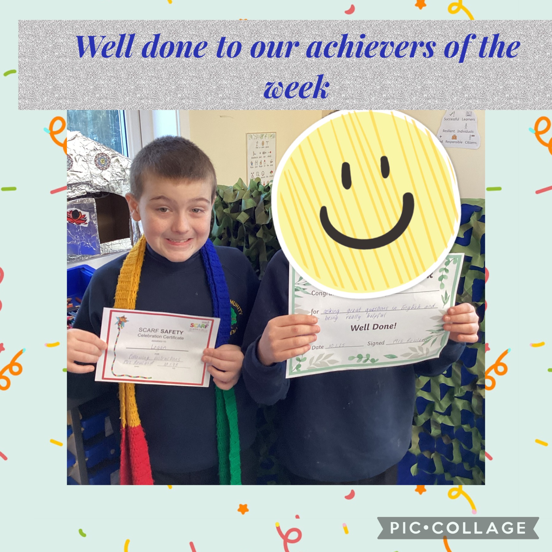 Image of 2R’s Achievers of the Week. Well done 