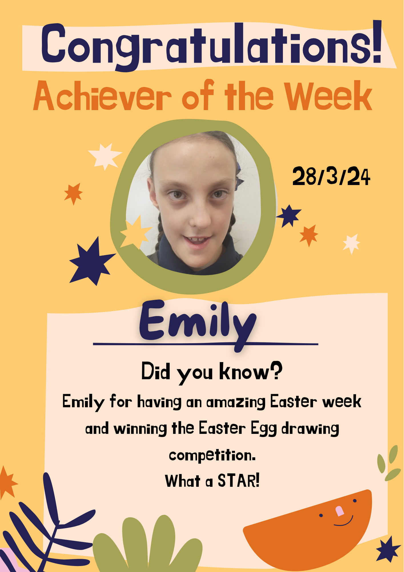 Image of Achiever of the Week! 