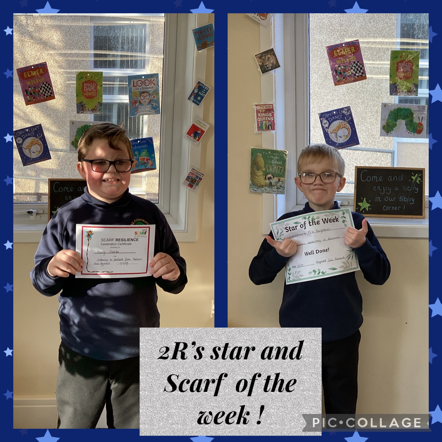 Image of 2R’s Star and SCARF of the week!