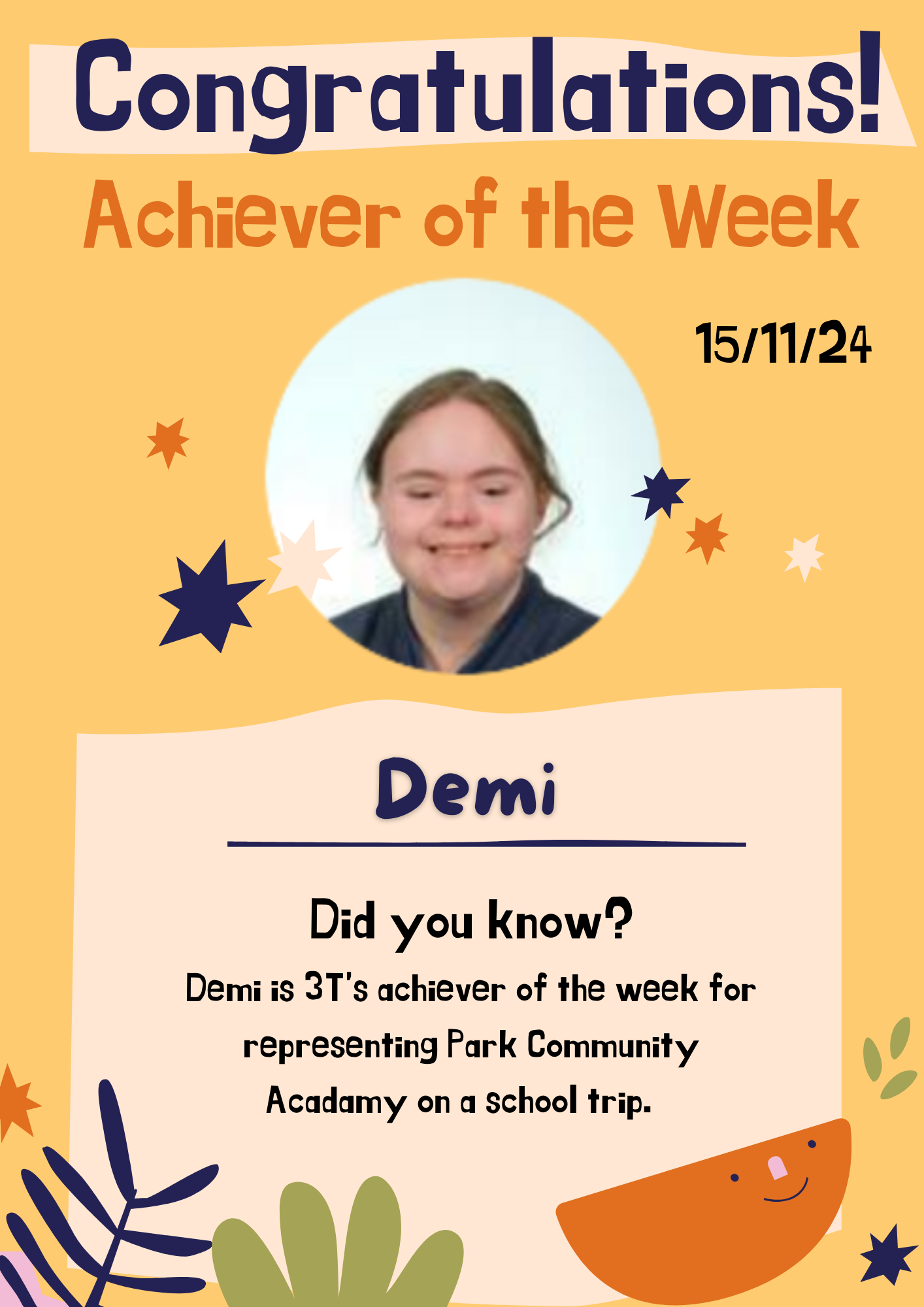 Image of ⭐️ Achiever of the week⭐️ 