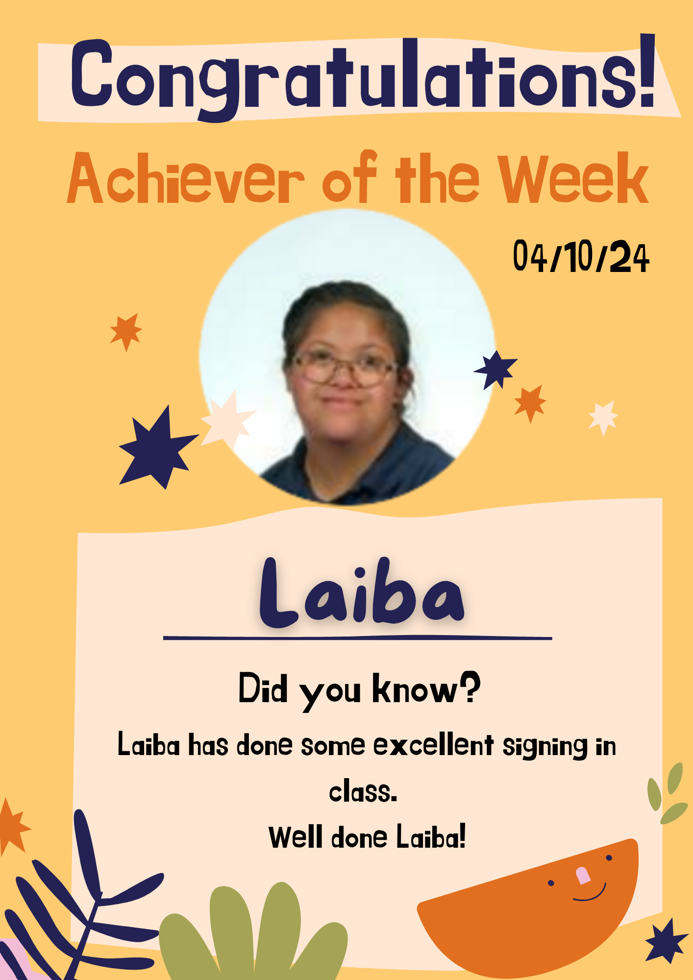 Image of ⭐️Achiever of the week ⭐️ 