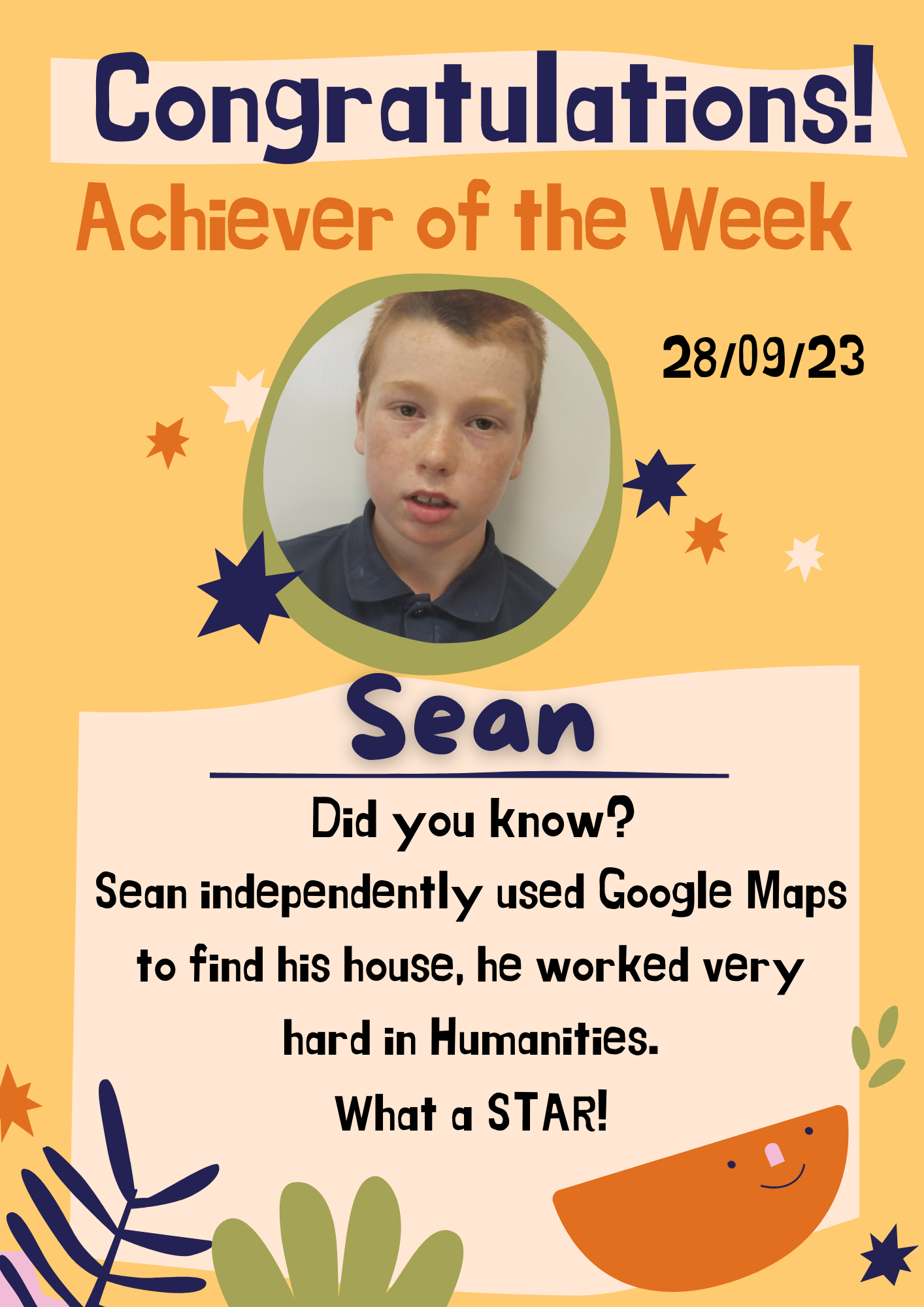 Image of Achiever of the Week!