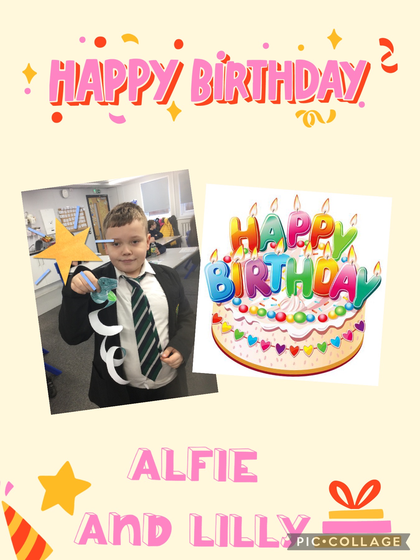 Image of Happy Birthday Alfie and Lilly