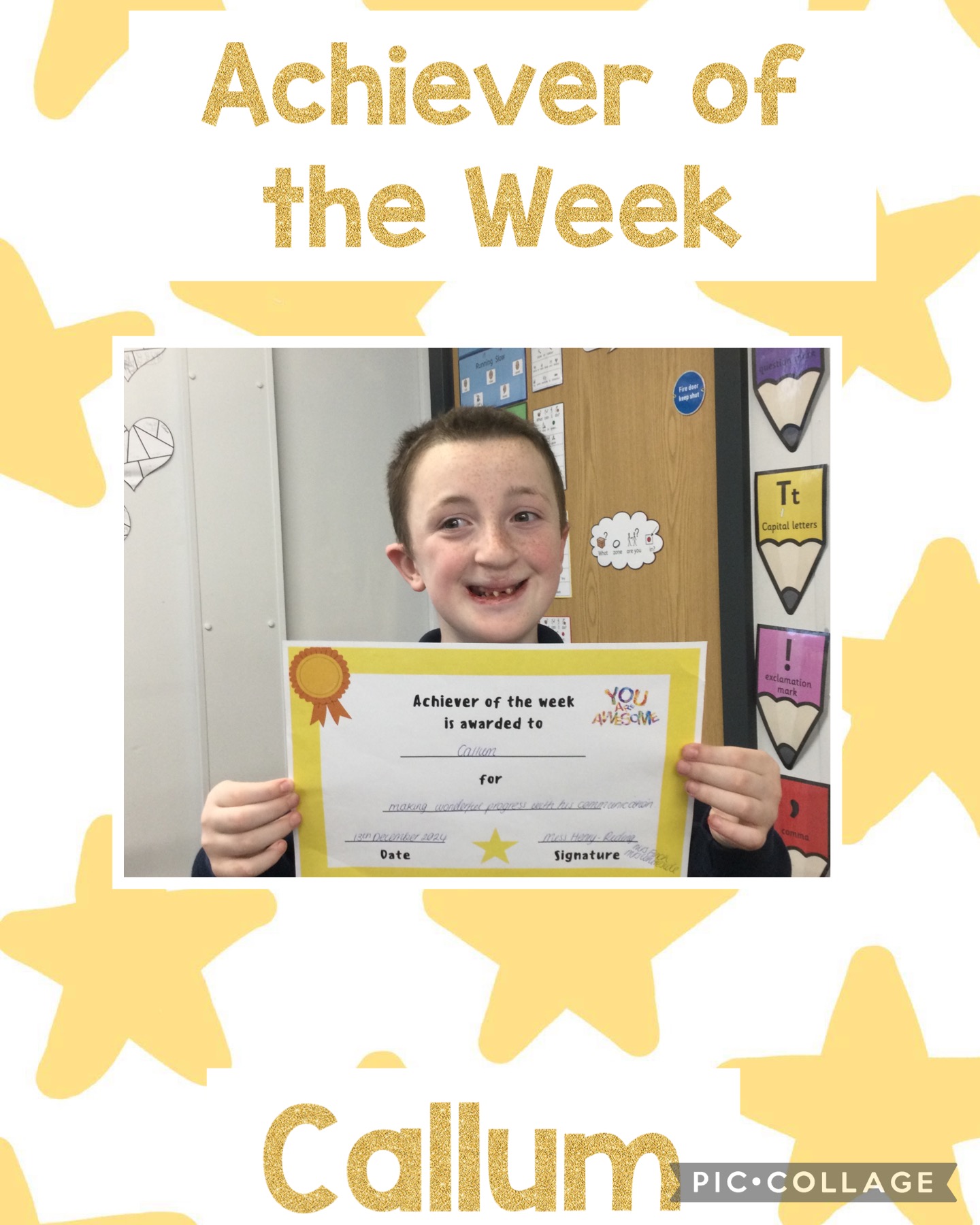 Image of Achiever of the Week