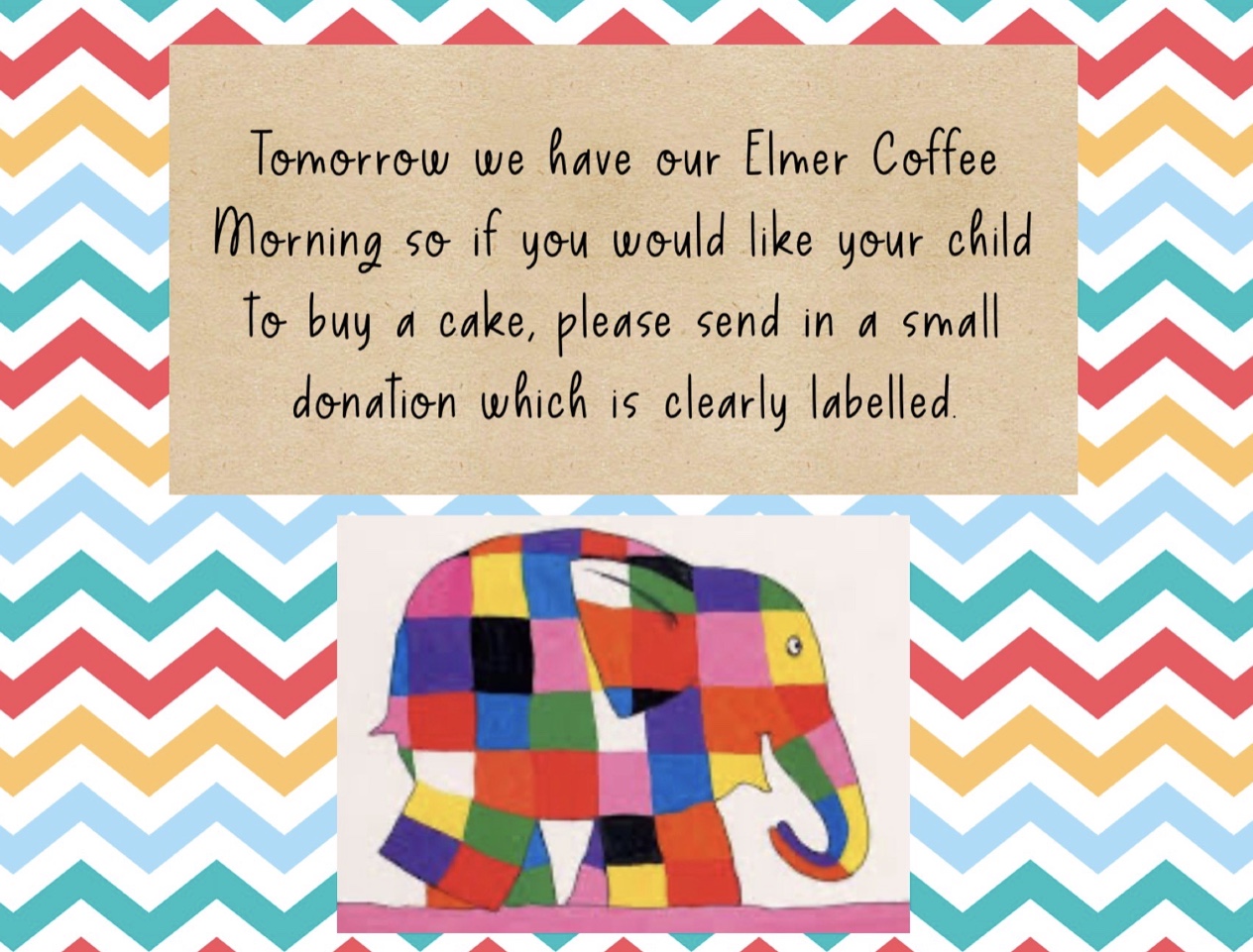 Image of Elmer Coffee Morning - Tomorow 