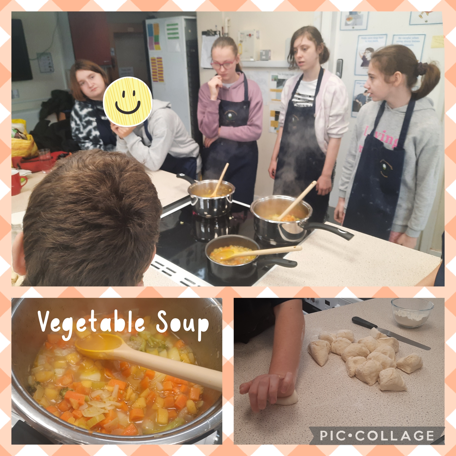 Image of Vegetable Soup and homemade bread