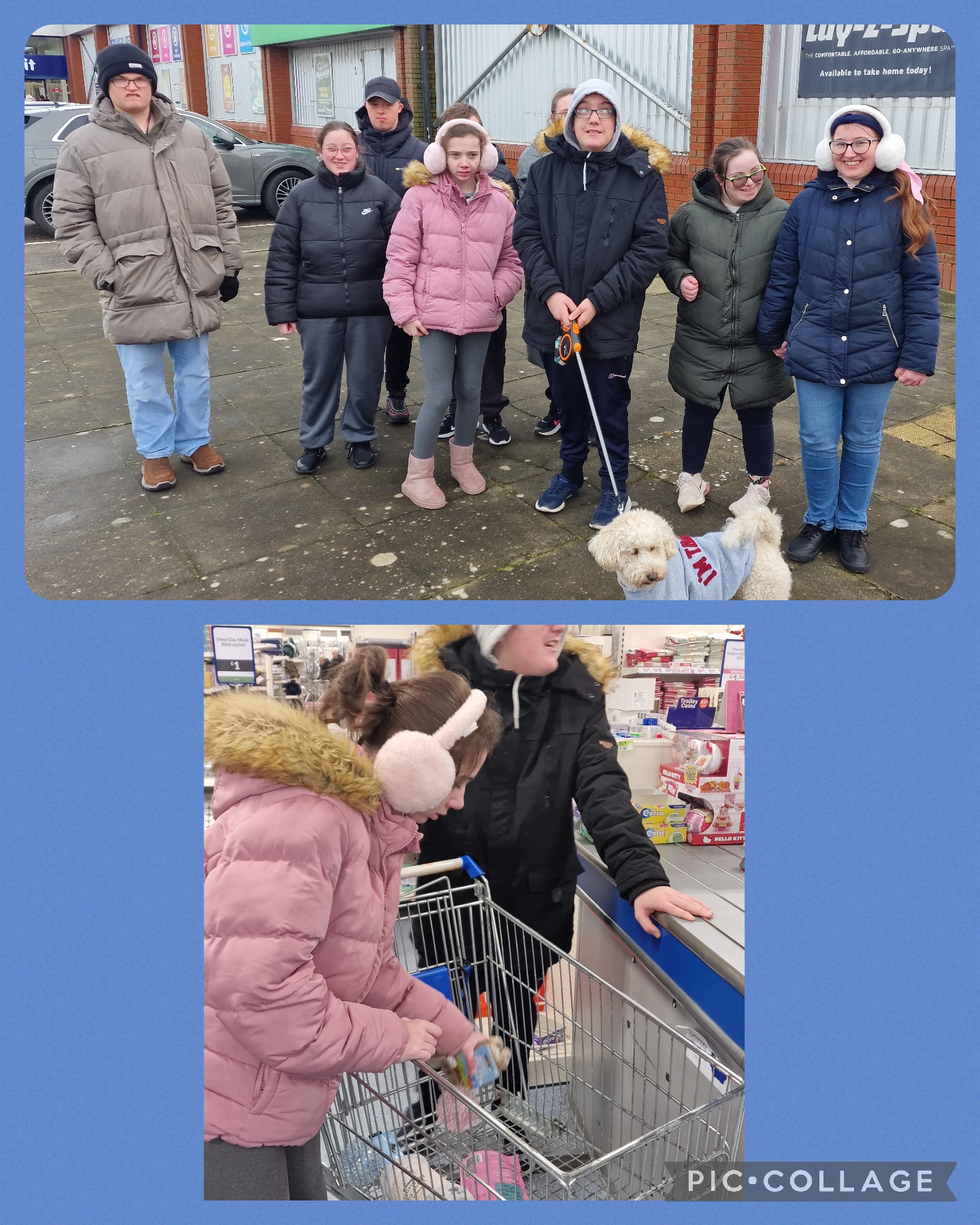 Image of Buying supplies from the Range for our volunteering work.