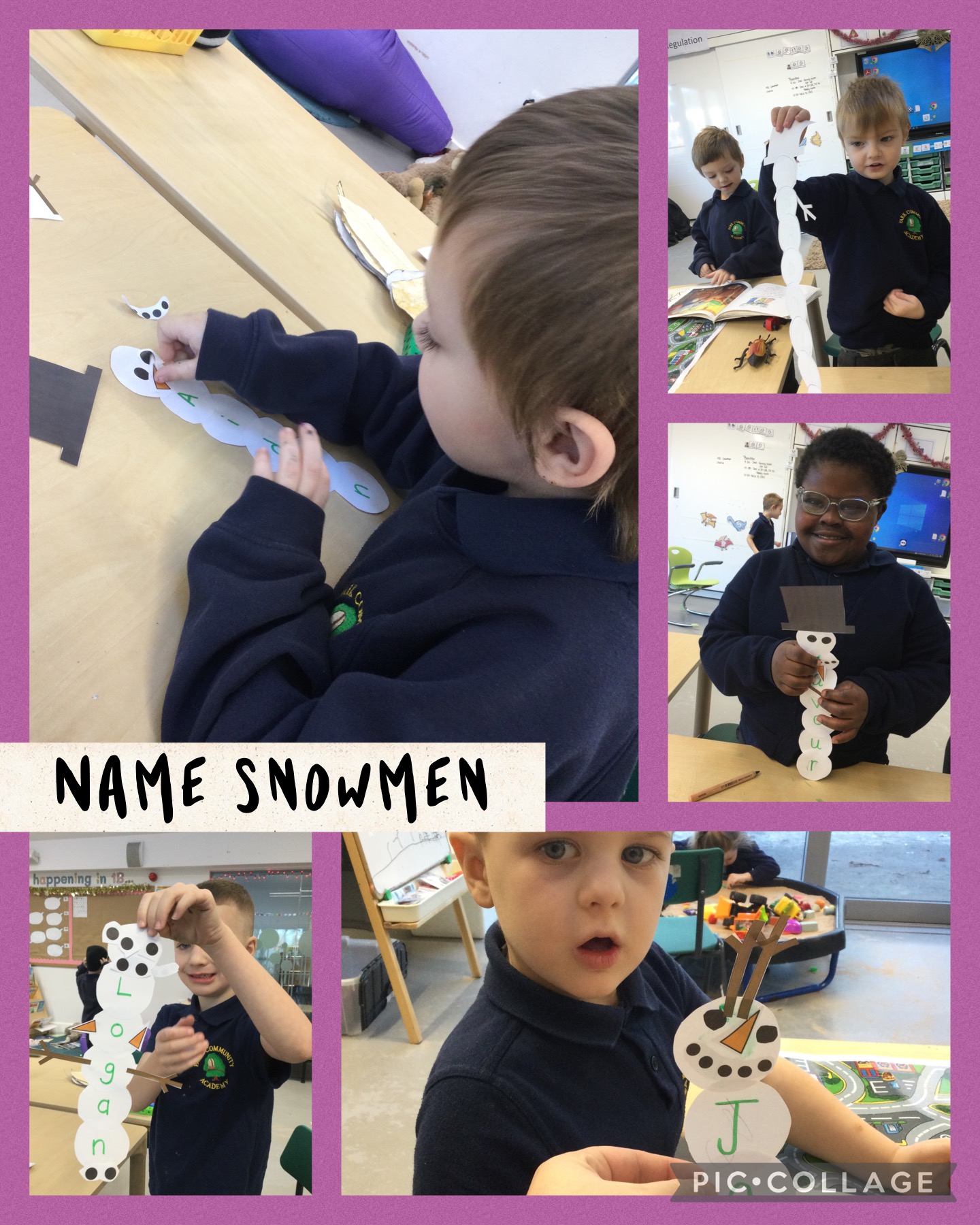 Image of Name snowmen 